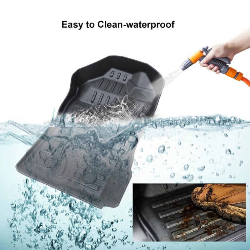 Volkswagen Amarok 2023+ TPE Floor Mats easy to clean and waterproof graphic.