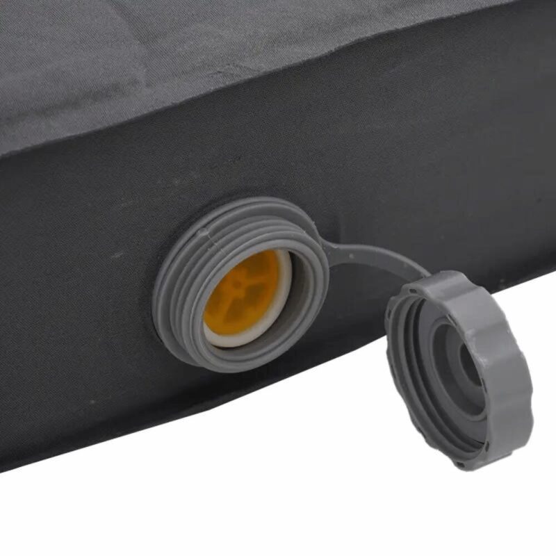The 25mm end air valve of the Double Self-Inflating Foam Camping Air Mattress - WildLand, with thread and cap.