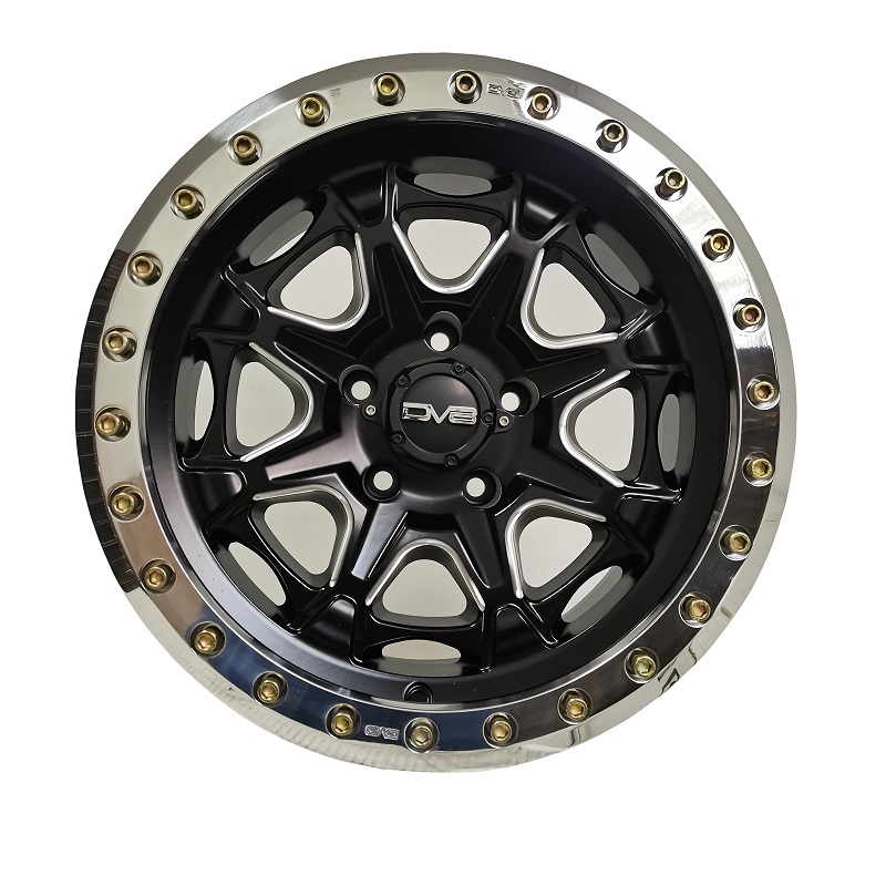 Aluminum Beadlock Wheels 17″ 5×127 - DV8 Off-Road Front View