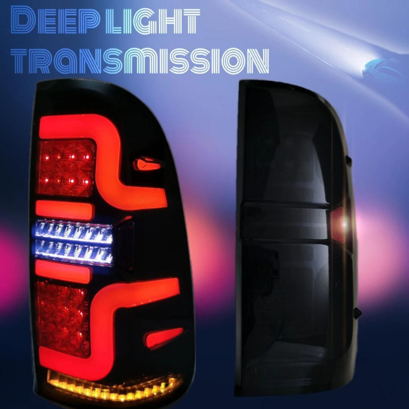 Toyota Hilux Vigo 2005-2015 LED Tail Lights - Zoro Deeplight Transmission