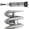Close-up of the top mount of the FOX Performance Series 2.0 Coil-Over IFP Shock Absorber, highlighting the composite bushing and anodized finish.