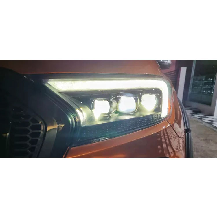 Ford Ranger T7-T8 2016-2022 LED Headlights - Kronos Edition Front View