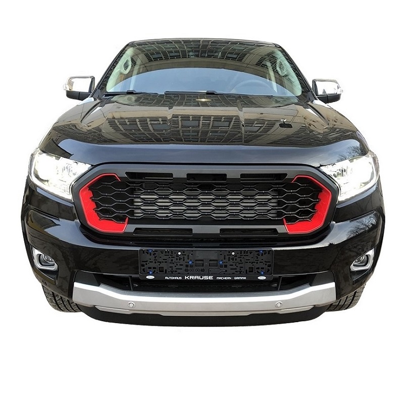 Front image of the Ford Ranger with theFord Ranger T8 2019-22 Front Grille - Redo