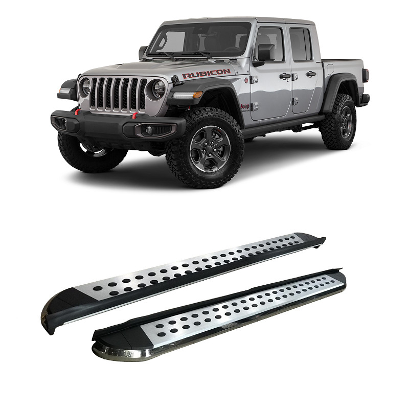 Jeep Gladiator JT Aluminum Side Steps - Silver Combo Thumbnail