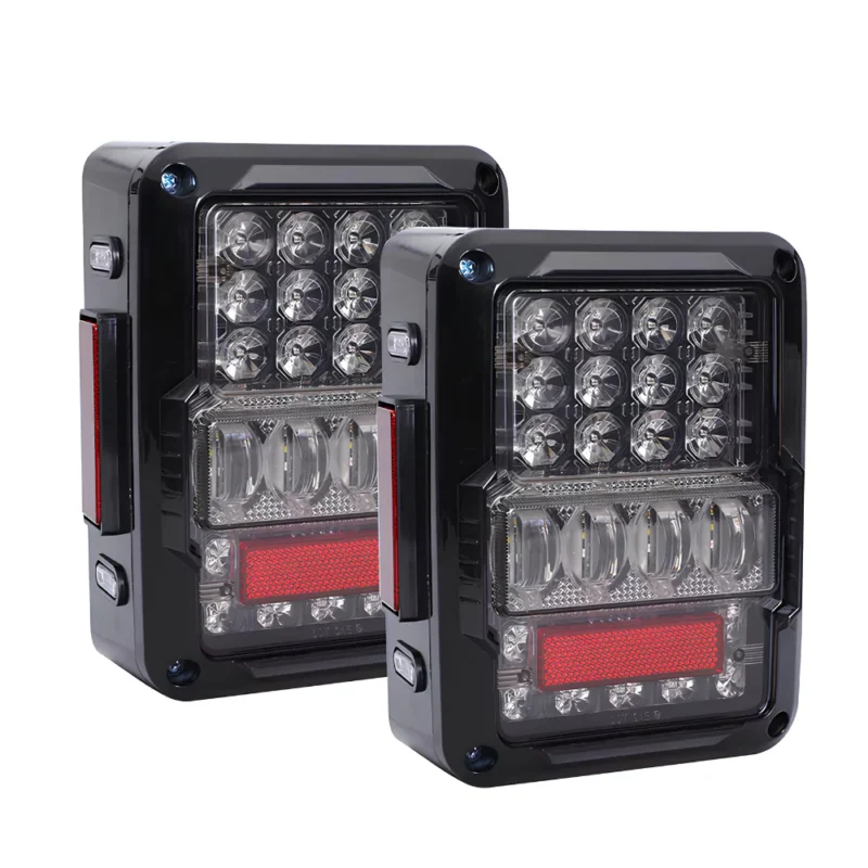 Product display photo of the Jeep Wrangler JK 2006-18 LED DRL Tail Lights - Bullet