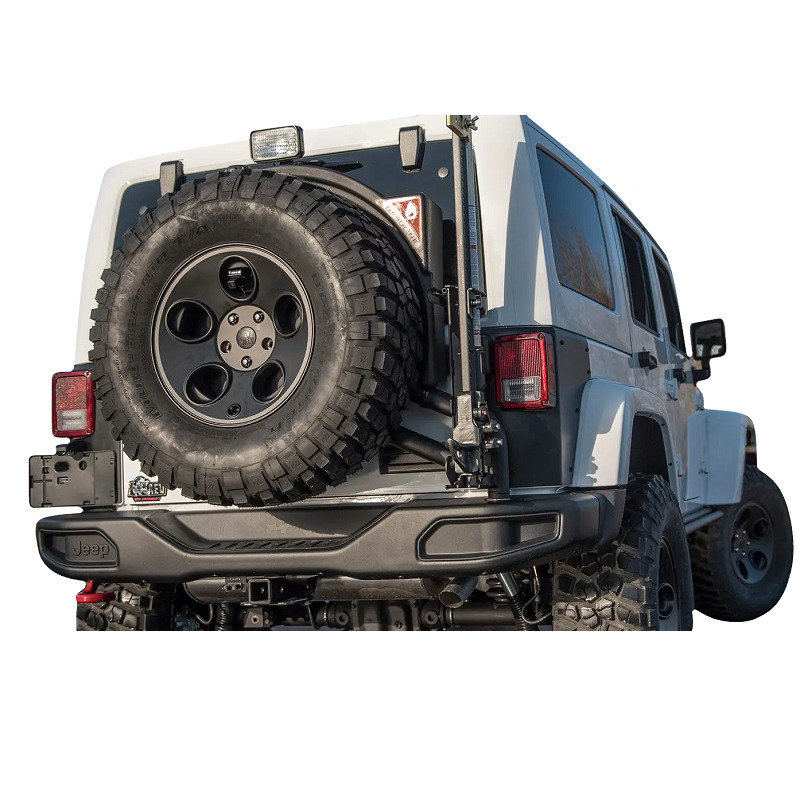 Jeep Wrangler JK Rear Spare Tire Carrier Applied 2