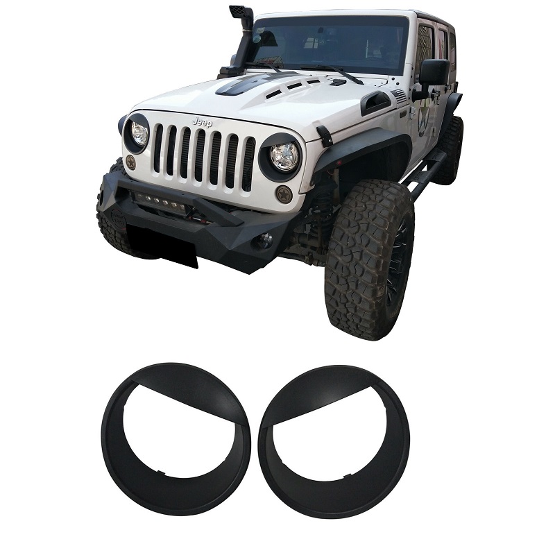 Jeep Wrangler JK Headlight Cover Trims - [Angry Bird] Thumbnail