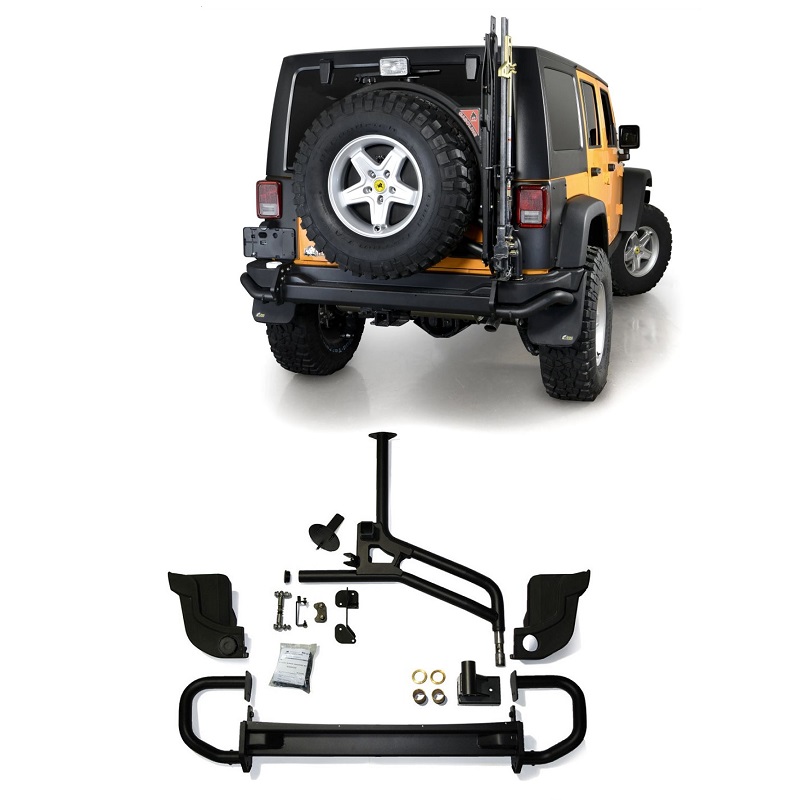 Jeep Wrangler JK Rear Bumper With Tire Carrier - Sahara Thumbnail
