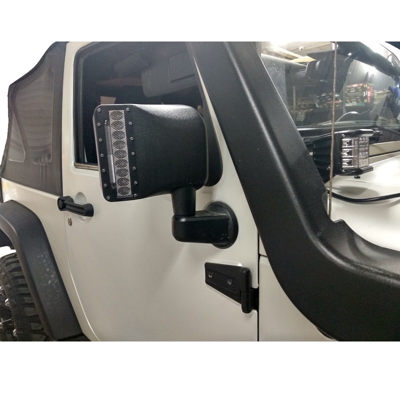 LED/DRL Mirror Covers On Jeep Wrangler JK