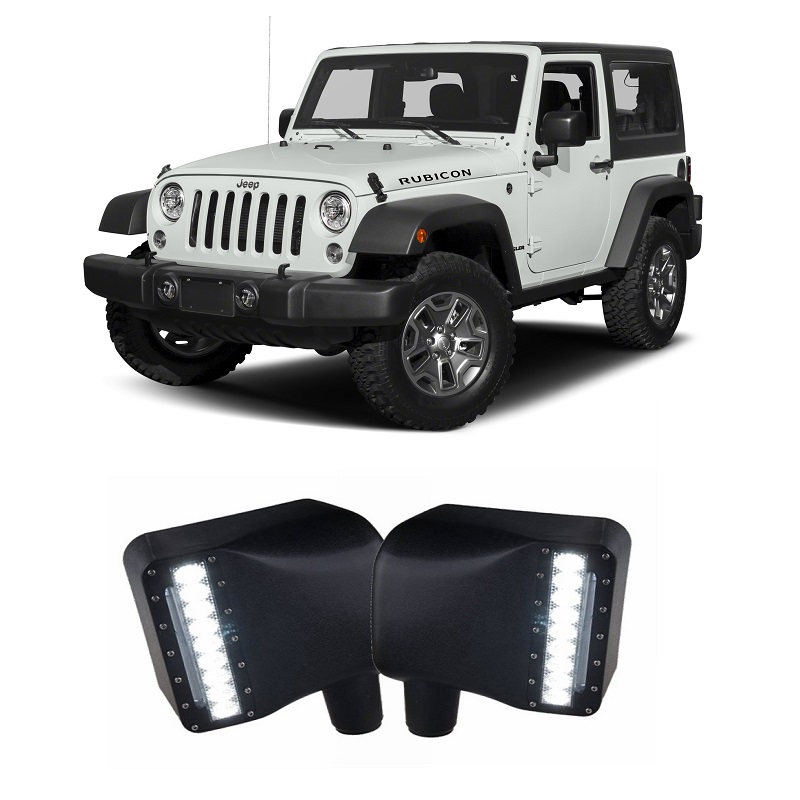 Jeep Wrangler JK LED/DRL Mirror Covers Thumbnail