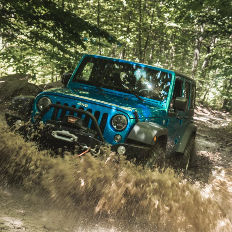 Jeep Wrangler JK Lifted in action