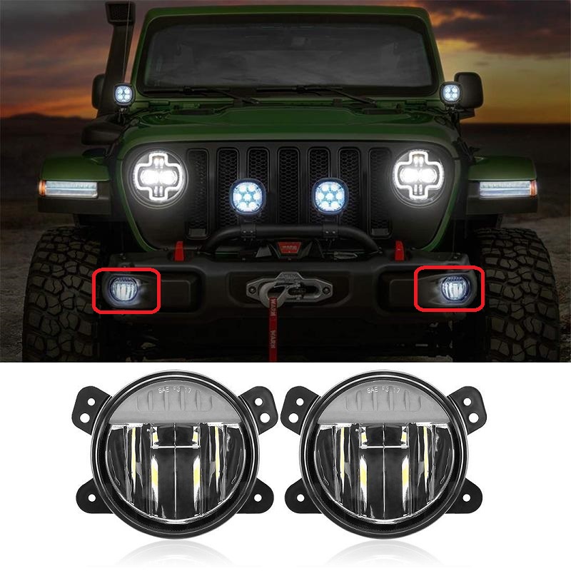 Jeep Wrangler JL LED OEM Fog Lights Application