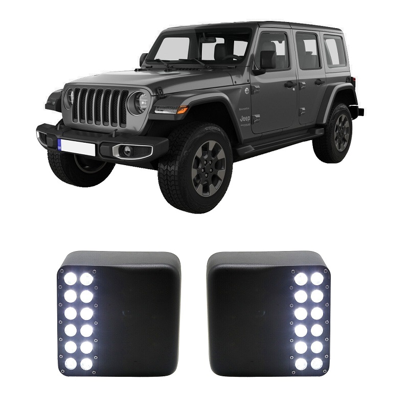Jeep Wrangler JL LED Mirror Cover Thumbnail