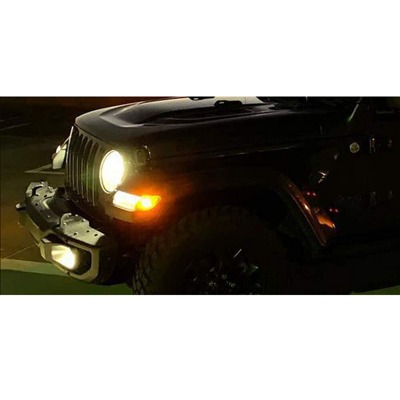 Jeep Wrangler JL LED Front Fender Side Markers Applied