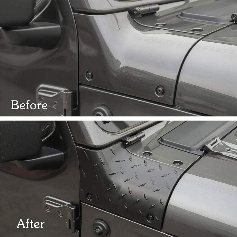 Jeep Hood Side Trims Before-After