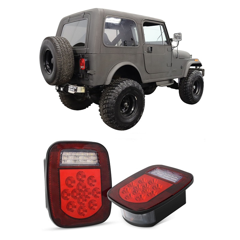 Jeep Wrangler CJ7 LED Tail Lights - Flower Thumbnail