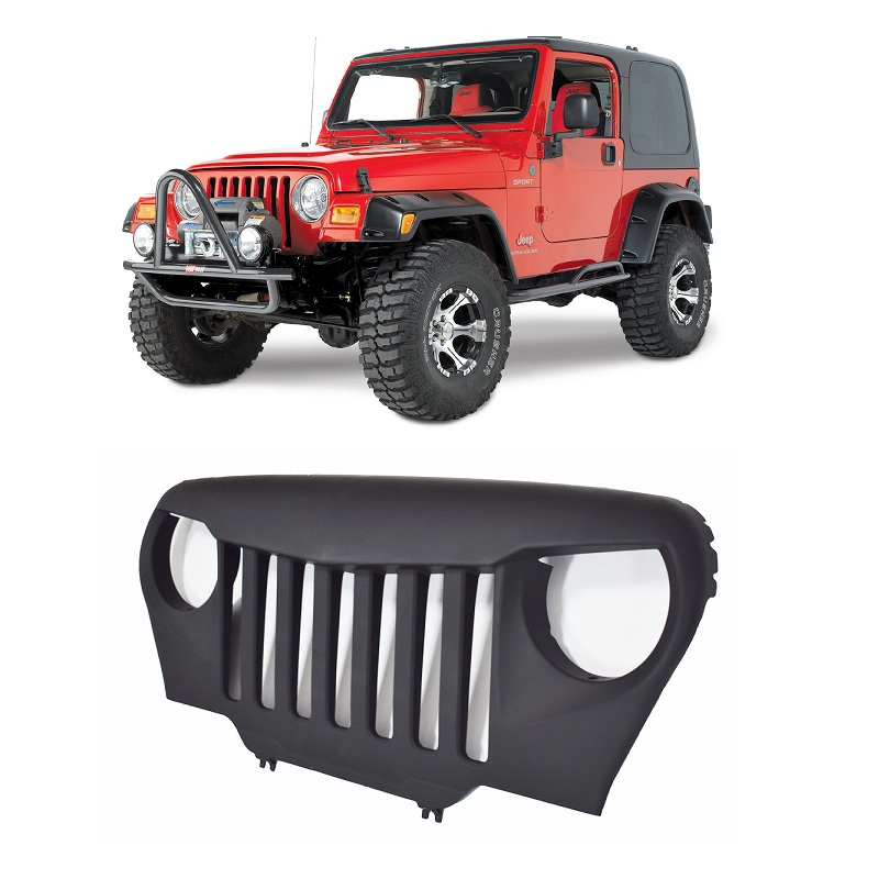Jeep Wrangler TJ Front Grille Angry Bird [Type 1] Thumbnail