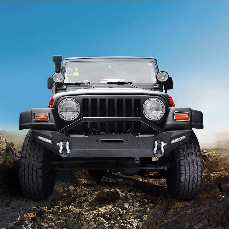 Jeep Wrangler YJ/TJ Front Bumper U-Bar HD LED - Rock Crawler Applied 3