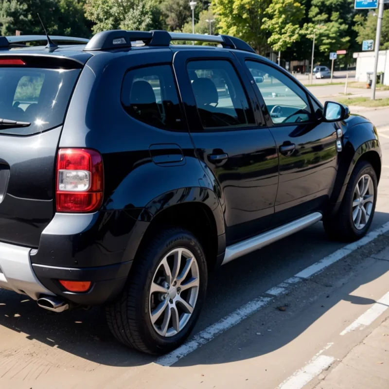 Rear view of the Dacia Duster 2010-17 lifted 4cm