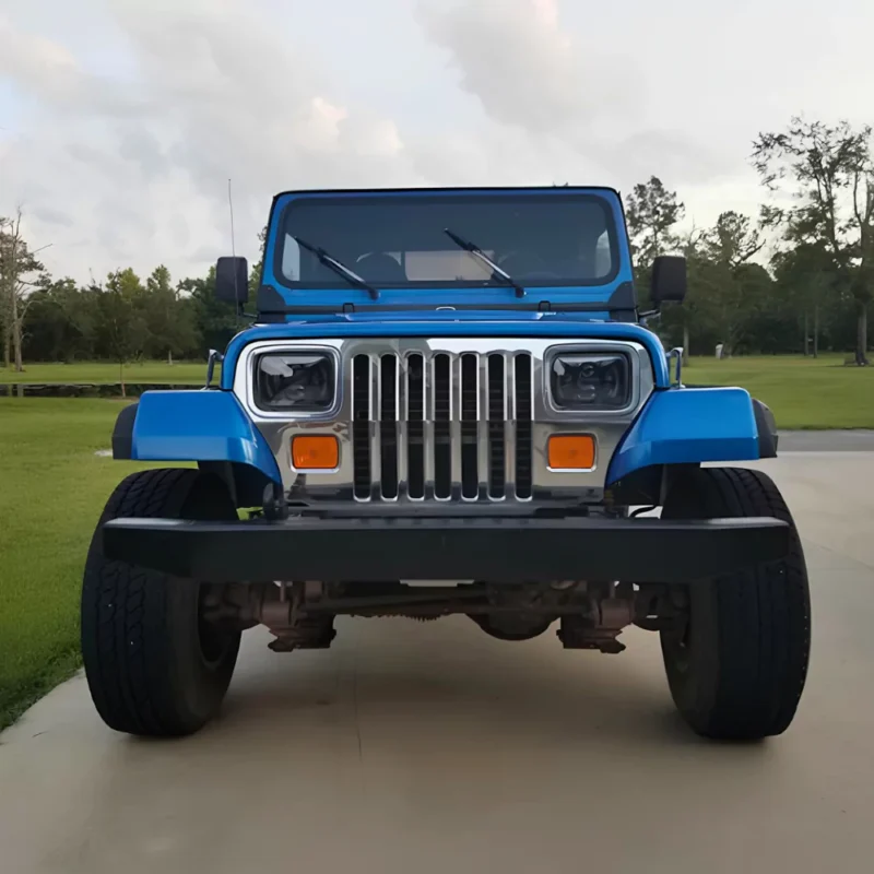 Image showing the Dots headlights installed on the Wrangler YJ.