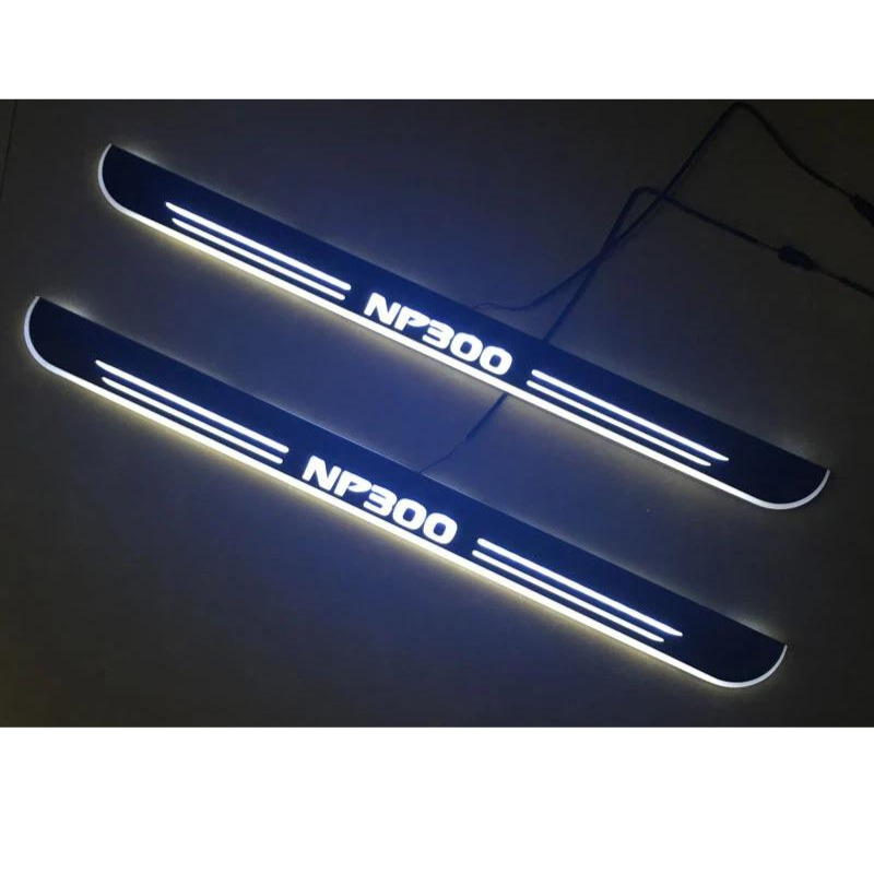 Nissan Navara NP300 LED Door Sills Product Applied