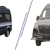 The Mercedes Sprinter before and after the installation of the Body Kit - Star Style.