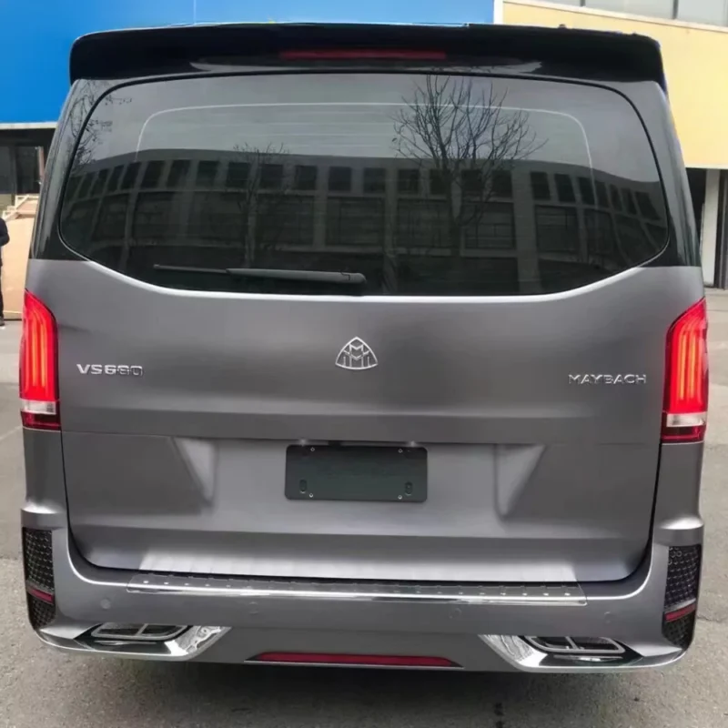Rear view of the Mercedes Vito, with the Body Kit - M Maybach Style installed.