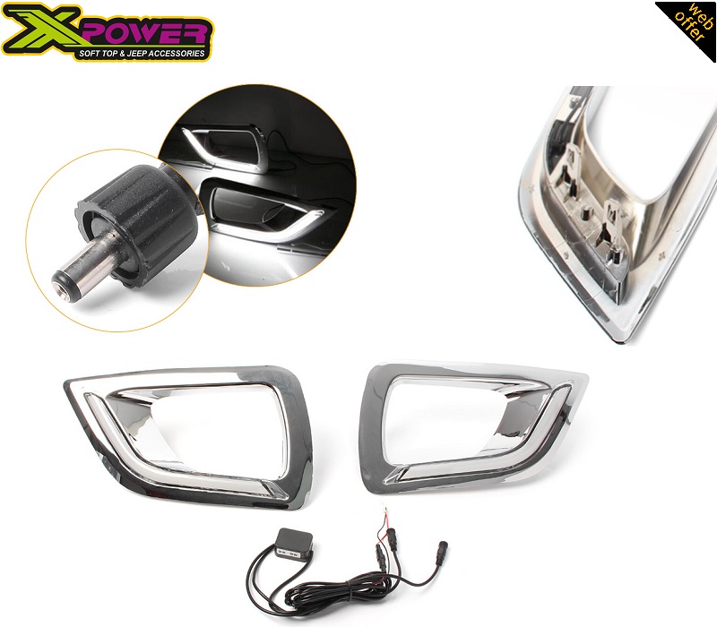DRL LED Fog lamp covers / Fog light covers package contents.