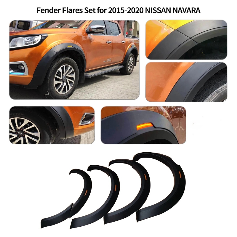 Nissan Navara NP300 2015-2021 Fender Flares (Slim with LED)