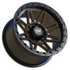 Aluminum Wheels 17″ 6×139.7 - TW Wheels T23 Vector Bronze Side View
