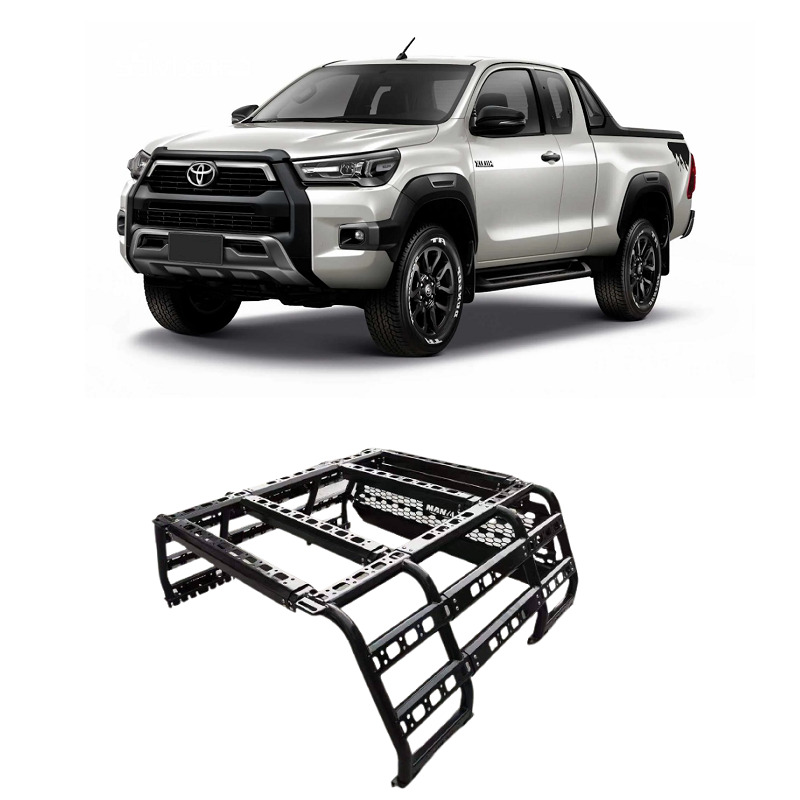 Thumbnail / main presentation photo of the Toyota Hilux 2020+ Iron Roll Bar - Cage.