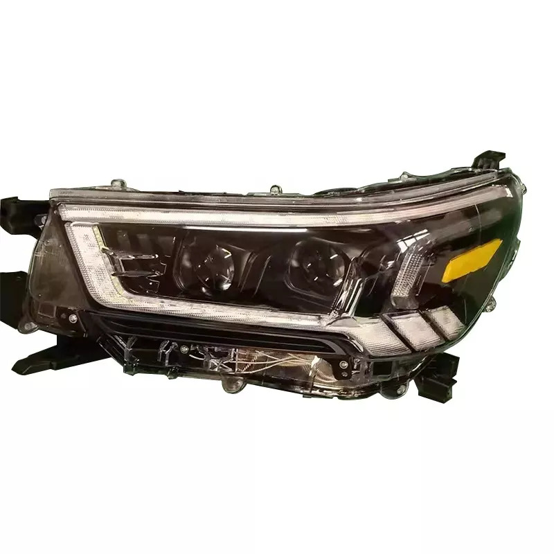 Toyota Hilux Full LED DRL Headlights Front View Beams Off