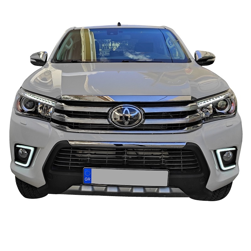 Toyota Hilux LED Headlights DRL Front View