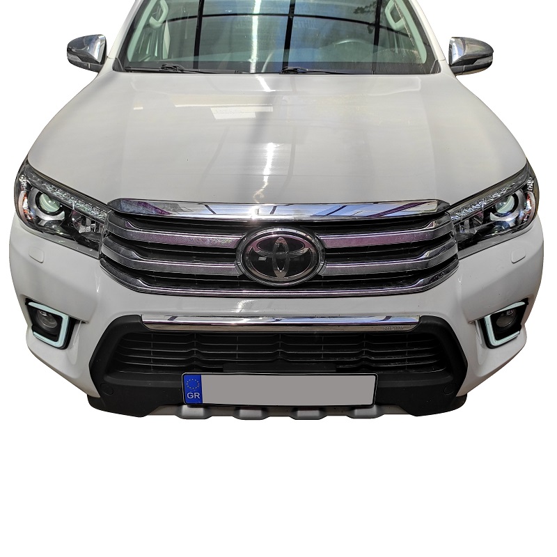 Toyota Hilux Full LED DRL Headlights Applied