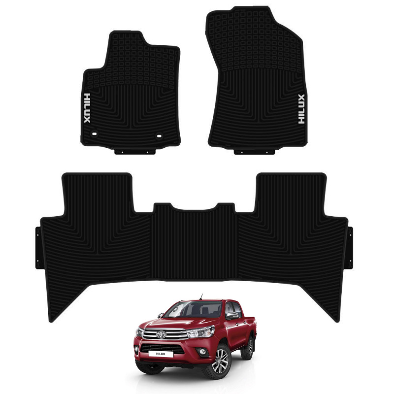Toyota Hilux Revo-Rocco 2015-2020 OEM Rubber Floor Mats Thumbnail