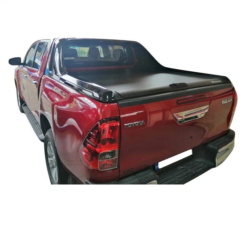 Rear view image of the Toyota Hilux Revo/Rocco 2015-2020 ABS Sport Roll Bar TRD.