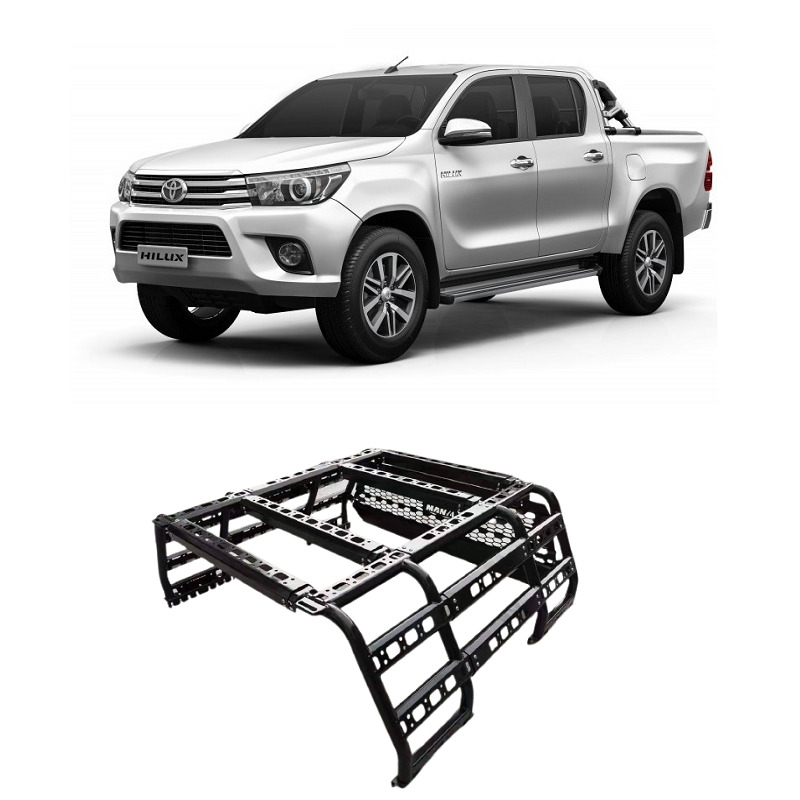 Thumbnail / main presentation photo of the Toyota Hilux Revo-Rocco 2015-2020 Iron Roll Bar - Cage.