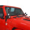 Jeep Wrangler JL Dual LED Light Hood Mounting Brackets Applied 1