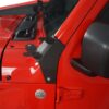 Jeep Wrangler JL Dual LED Light Bonnet Mounting Brackets Applied 3