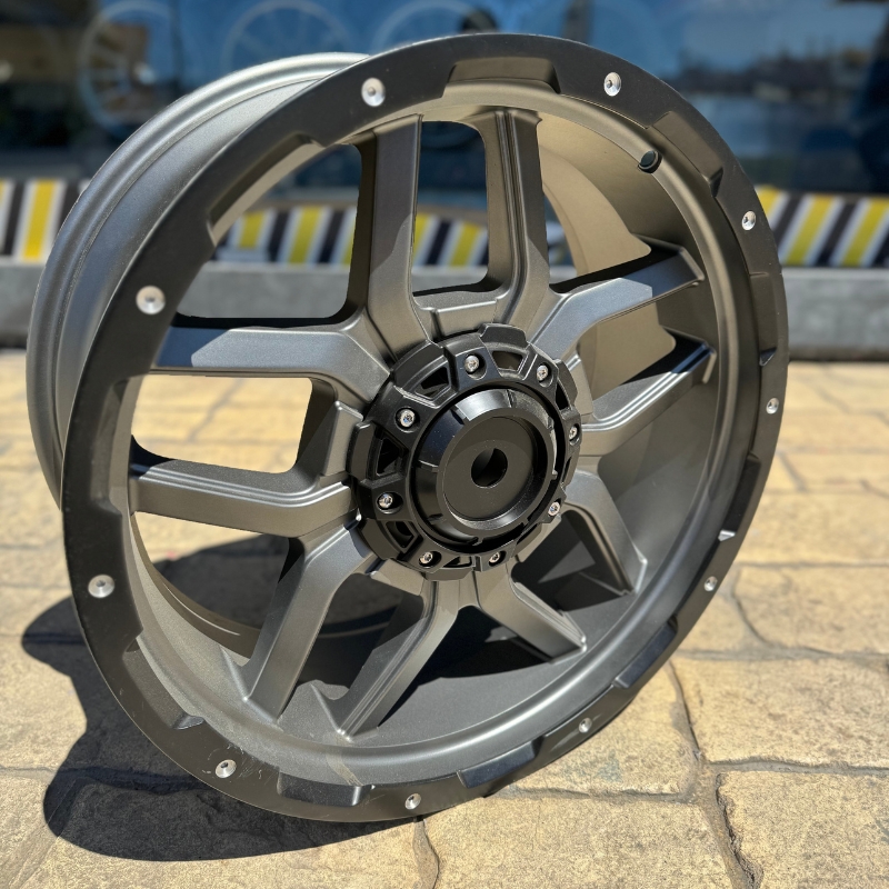 Aluminum Wheels 18" Inches 6×139.7 - Gunmetal + Black Matte [1823/CP7580]