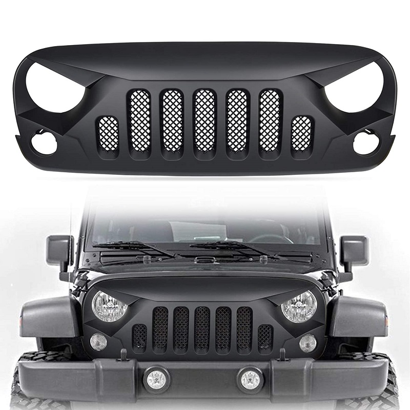 Jeep Wrangler JK Front Grille - Angry Skull Product