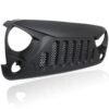 Jeep Wrangler JK Front Grille [Angry Skull] Side View