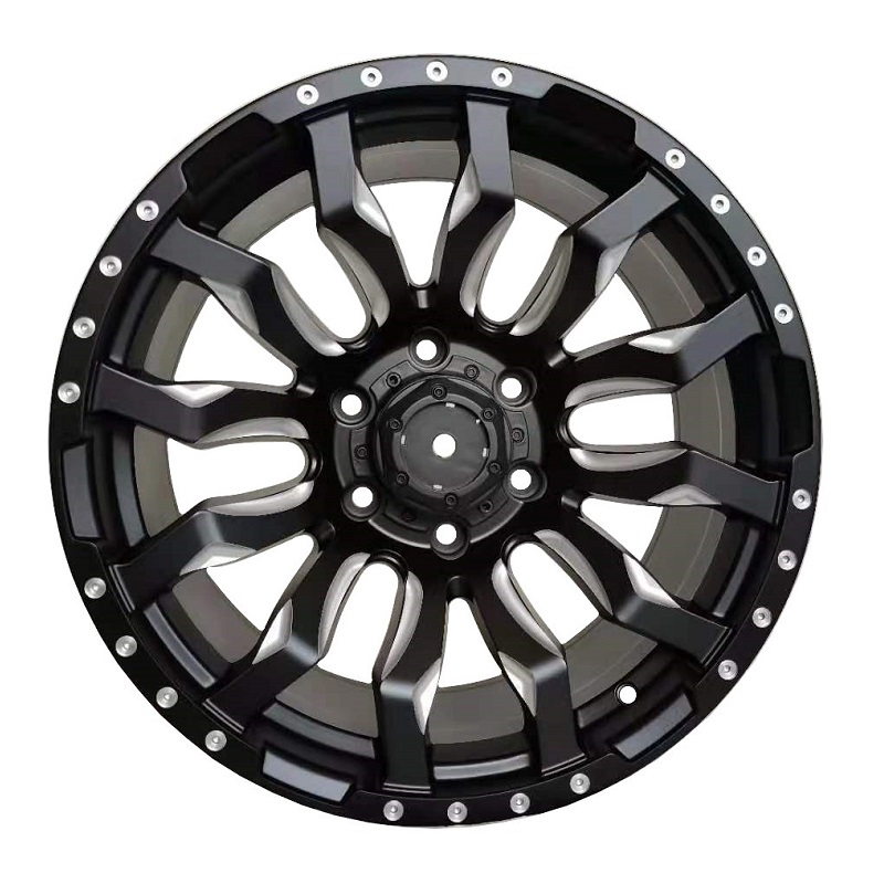 Product display photo of the Aluminum Wheels 16″/17″/18″ 6×139.7 - Fuel Off Road Blitz [Black]