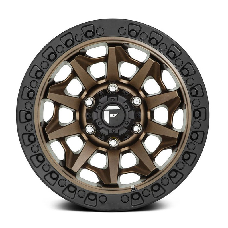 Product display photo of the Aluminum Wheels 16″ 6×139.7 - Fuel Off Road Covert [Bronze]