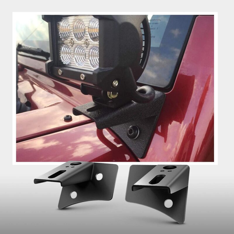 Jeep Wrangler JK LED Light Mounting Brackets