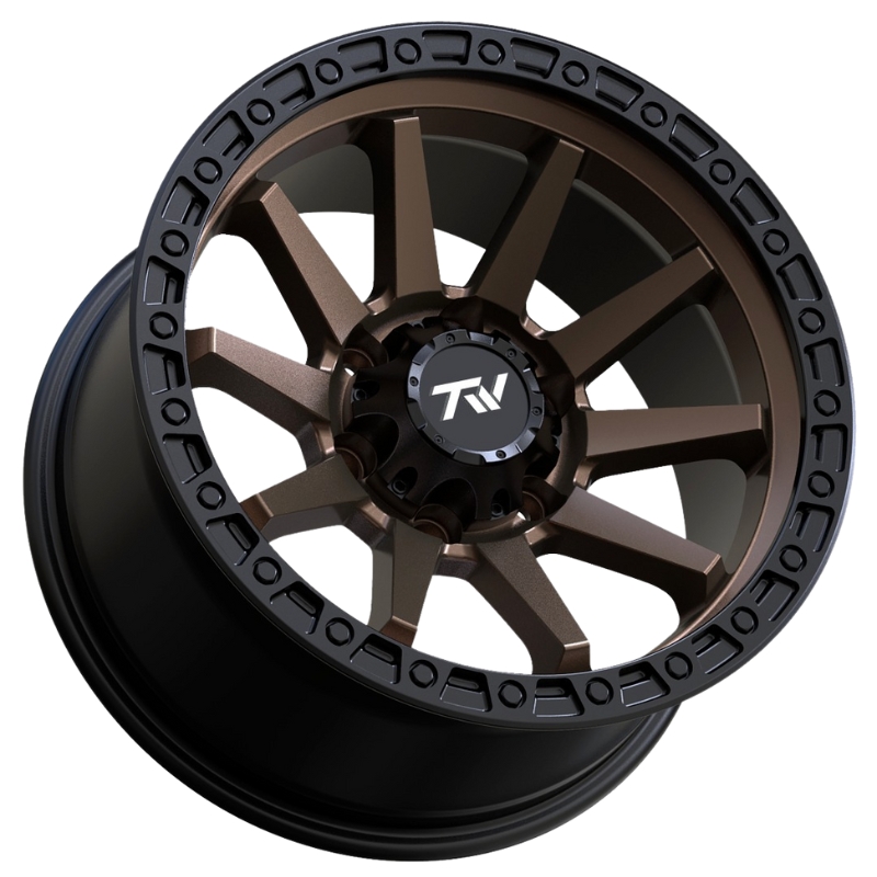 Aluminum Wheels 17″ 6×139.7 - TW Wheels T21 Bronze Side View