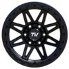 Product display photo of the Aluminum Wheels 17″ 6×139.7 - TW Wheels T23 Vector Full Black