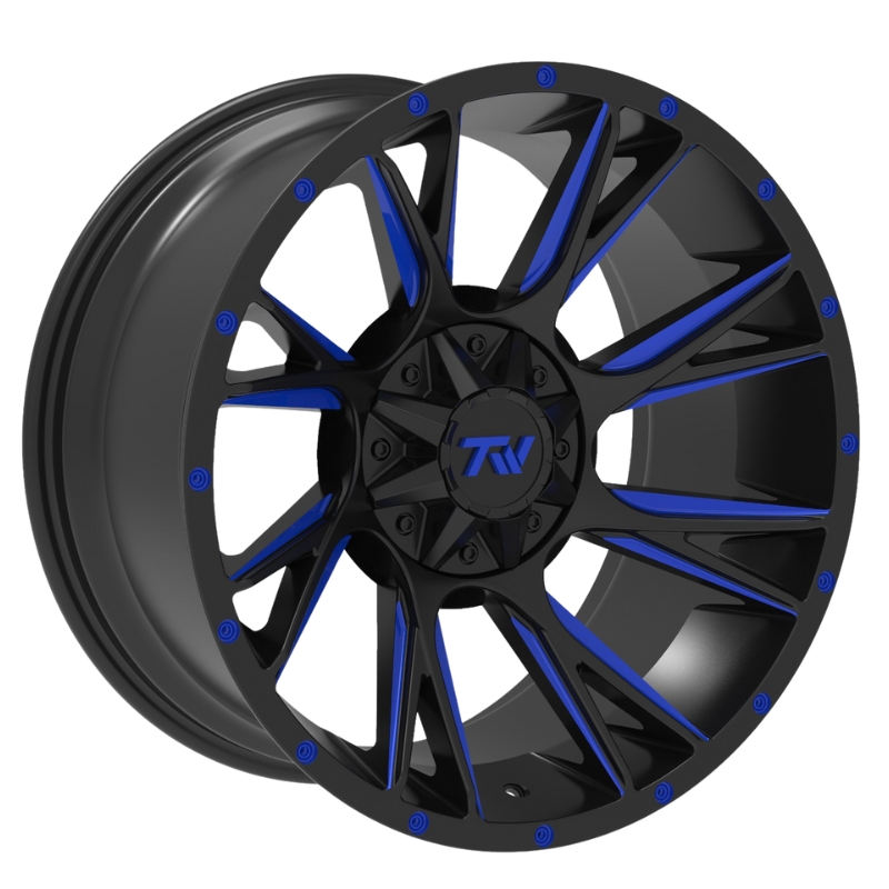 Thumbnail / main presentation photo of the Aluminum Wheels 20″ 6×135/6×139.7 - TW Wheels T12 Blade Blue