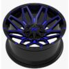Aluminum Wheels 20″ 6×135/6×139.7 - TW Wheels T3 Lotus Candy Blue Side View