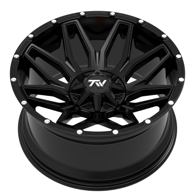 Aluminum Wheels 20″ 6×135/6×139.7 - TW Wheels T3 Lotus Black Side View